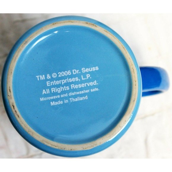 Universal Islands of Adventure Dr Suess Thing 1 & 2 Blue 3D Mug 2006 Bead/Glitte - Picture 10 of 10